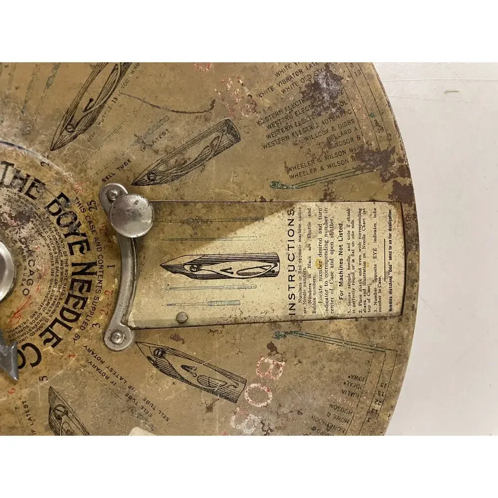 Antique 1920s Boye Needle Co. Chicago Spinning Display Store Dispenser